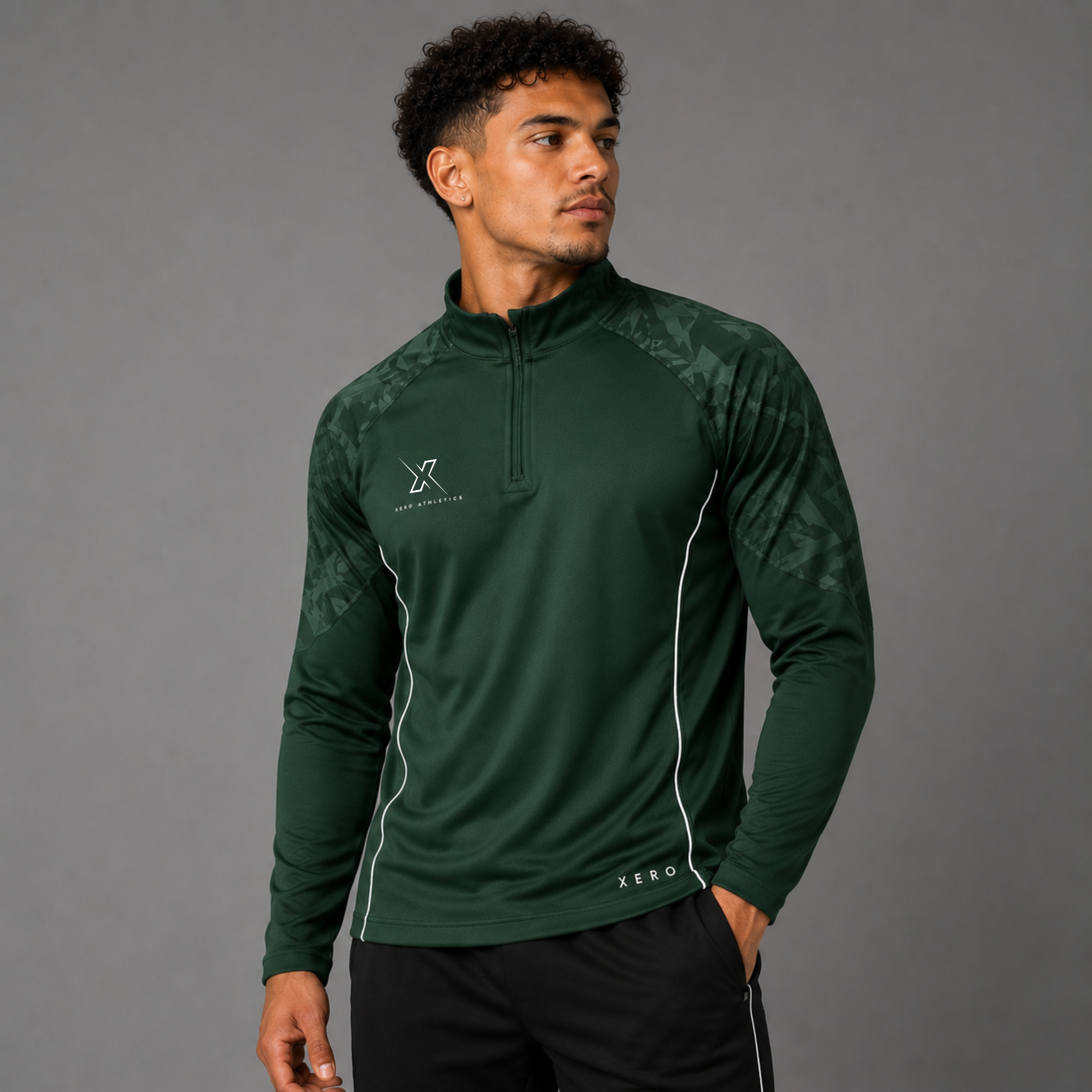 Apex Series - 1/4 Zip Green